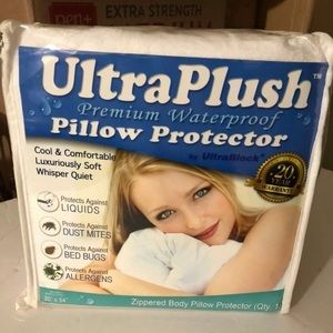 Ultra Plush premium waterproof 20x54” pillow protector